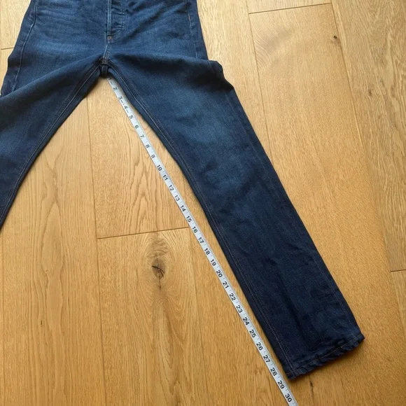 ARITZIA Denim Forum Blue Slim Straight Jeans - 25 - Picture 6 of 12